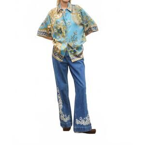 NEW ALEMAIS cassie silk shirt in multi